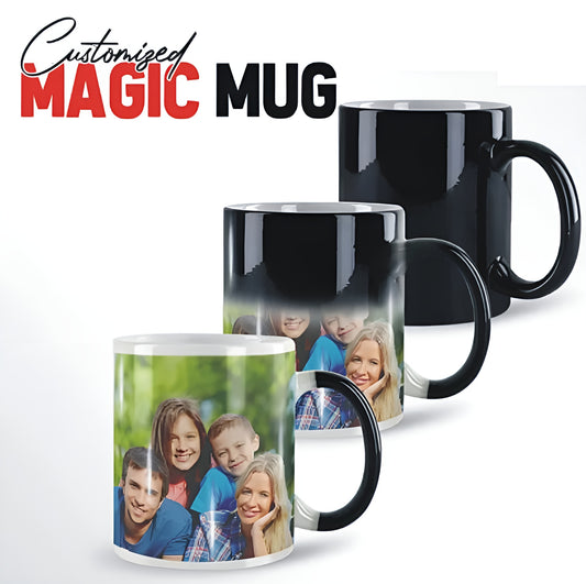 Customized Magic Mug - Hot Cold Temperature Mug - With Pics/Name/Logo