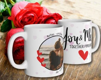 Customized White Mug with Name/Logo/Pictures