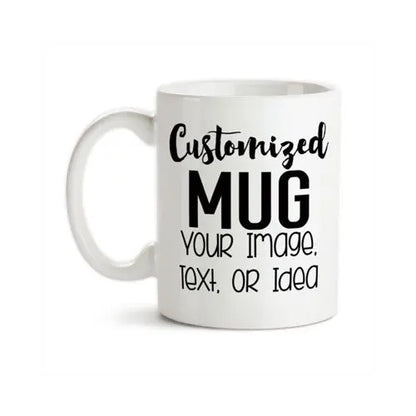 Customized White Mug with Name/Logo/Pictures