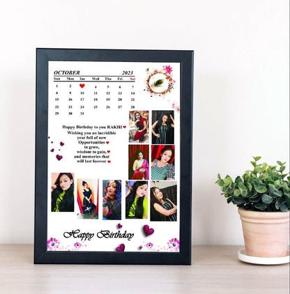 Black Border 8*12 Size Customized Frame for Birthday Gift, Wedding Gift, Couple Gift - Delivery All Pakistan - Shalimar Prints